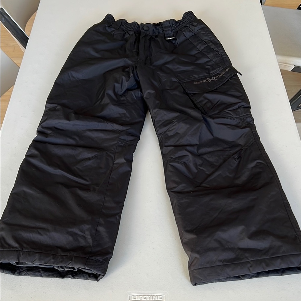 Black Kids Snow Pants